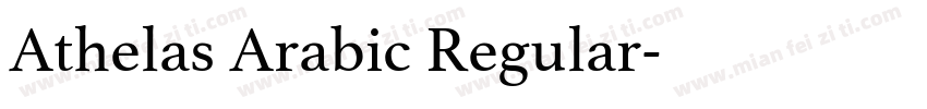 Athelas Arabic Regular字体转换